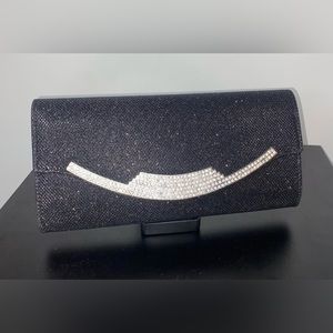 Kate Landry evening bag clutch with rhinestones